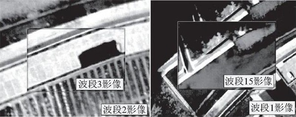 圖(tú)1 不同單(dān)波段影像存在位置差異